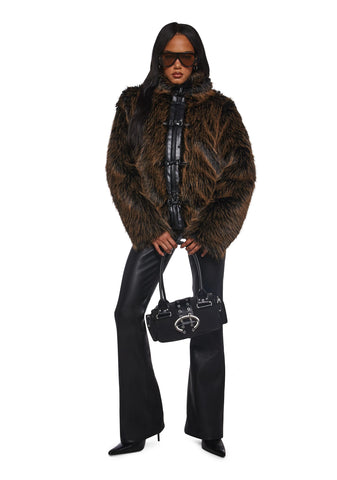 High Society Babe Faux Fur Coat