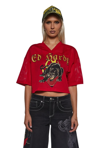 Panther Head Football Jersey Tee