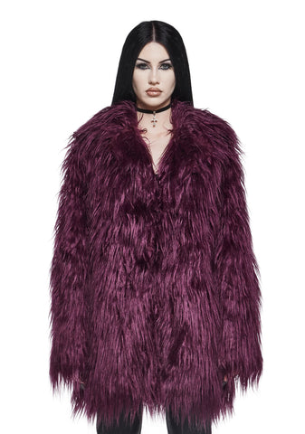 Grim Grace Shag Faux Fur Jacket