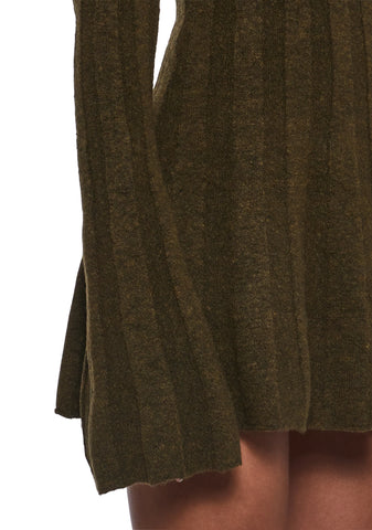 Cafe Reverie Mini Dress - Green