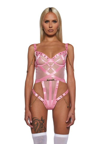 Playboy Charm Teddy - Pink