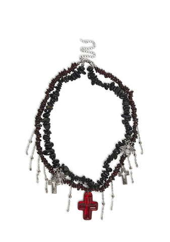 Charm Cross Choker