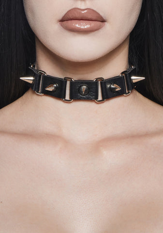 Sad Thoughts Spiked Choker