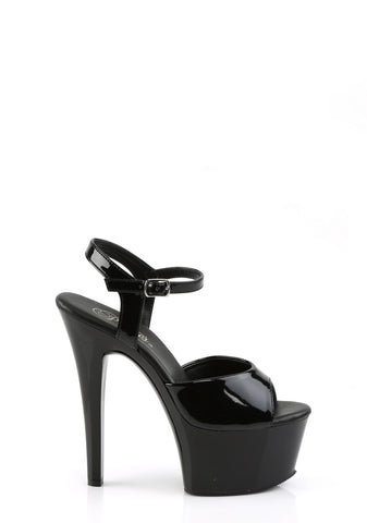 Aspire-609 Platform Ankle Strap Sandals-Black
