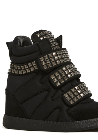 Ambient Wedge Sneakers With Studs