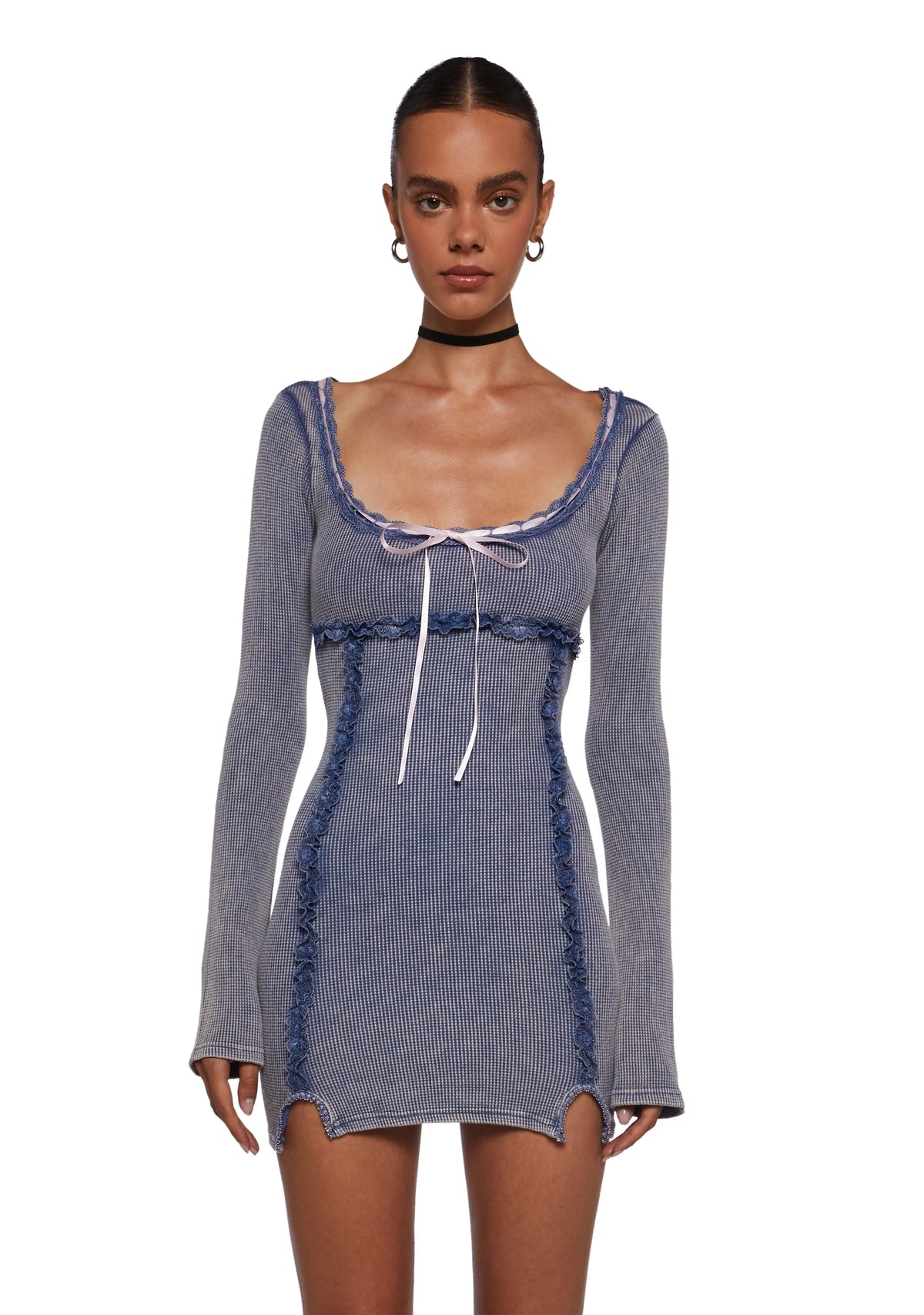 Pen Pals Thermal Mini Dress