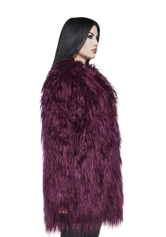 Grim Grace Shag Faux Fur Jacket