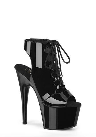 Adore-700-20 Platform Ankle Booties-Black