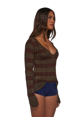 Mull It Over Striped Sweater