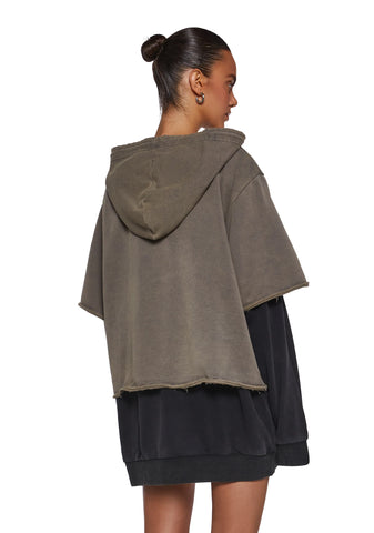 Warp Layered Pullover Hoodie