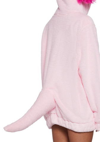 Axolotl Faux Fur Hoodie
