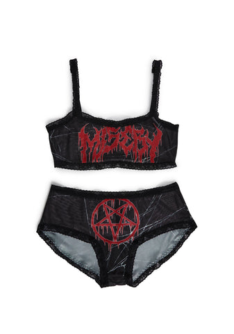 Hidden Goth Panty Set