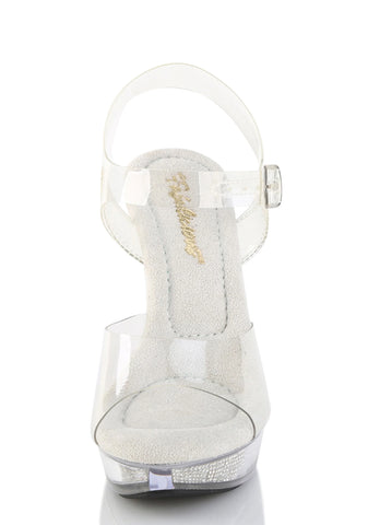 Cocktail-508 Platform Ankle Strap Sandals-Rhinestone