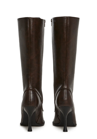 Tricks And Trials Lace Up Boots - Brown