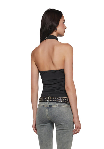 Cool Points Open Back Top - Black