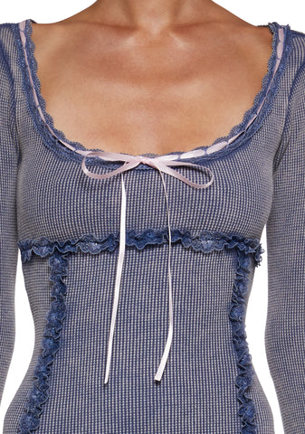 Pen Pals Thermal Mini Dress