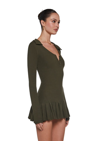 Class Dismissed Mini Dress - Green