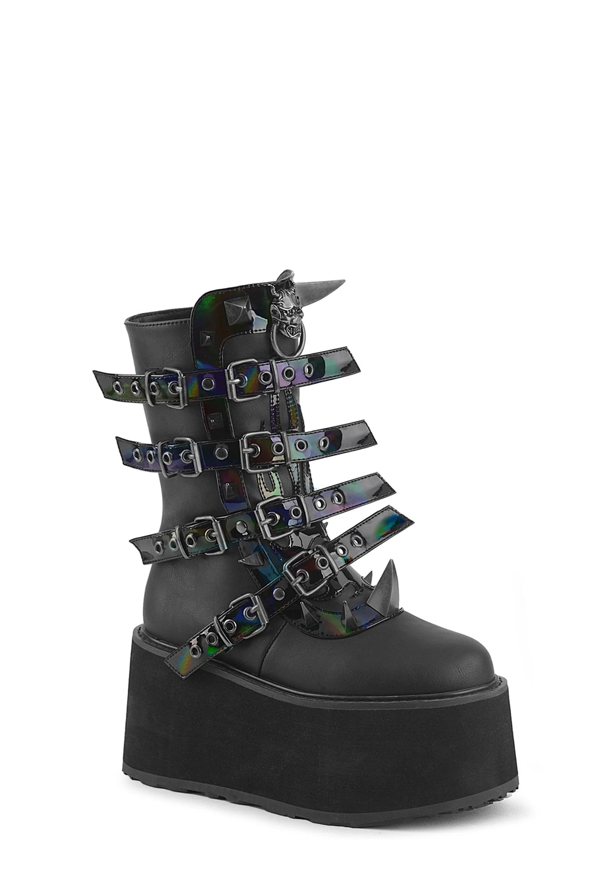 Damned-225 Platform Mid-Calf Boots