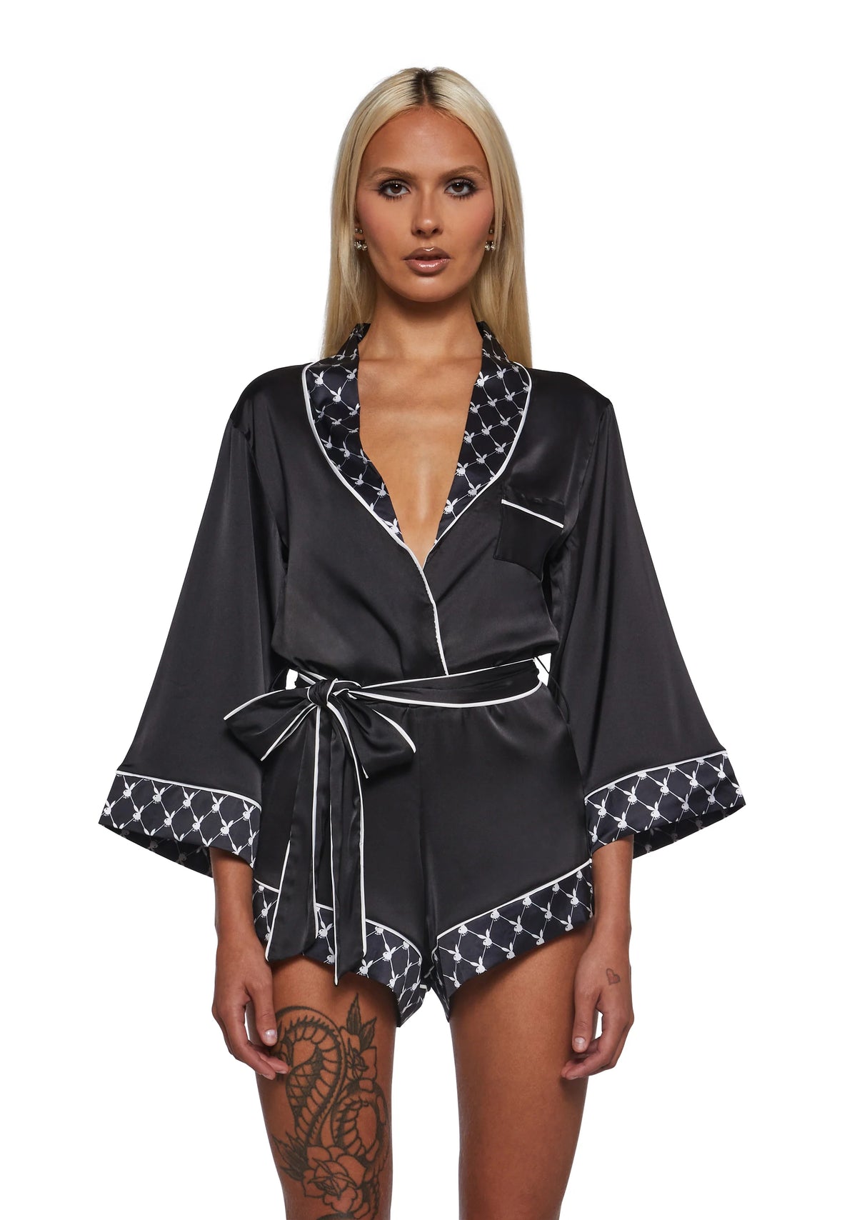 Playboy Bunny Smoke Lounge Romper