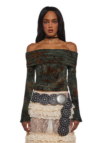 Unrivaled Charm Off The Shoulder Top