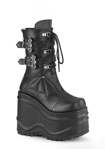 Wave-150 Platform Mid-Calf Boots