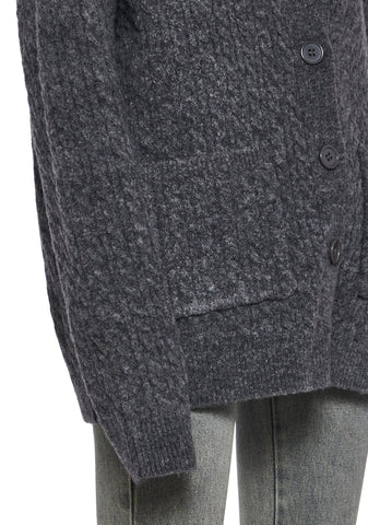 Rooftop Escape Knit Cardigan - Gray