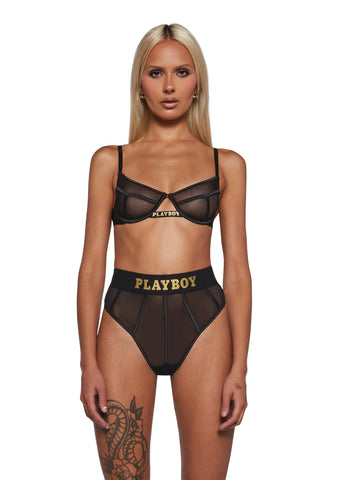 Playboy Cage 2-Piece Set - Black