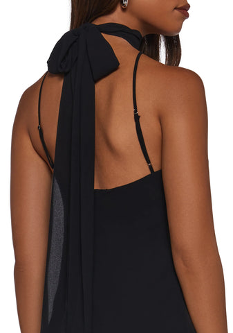 Latest Nightspot Halter Dress - Black