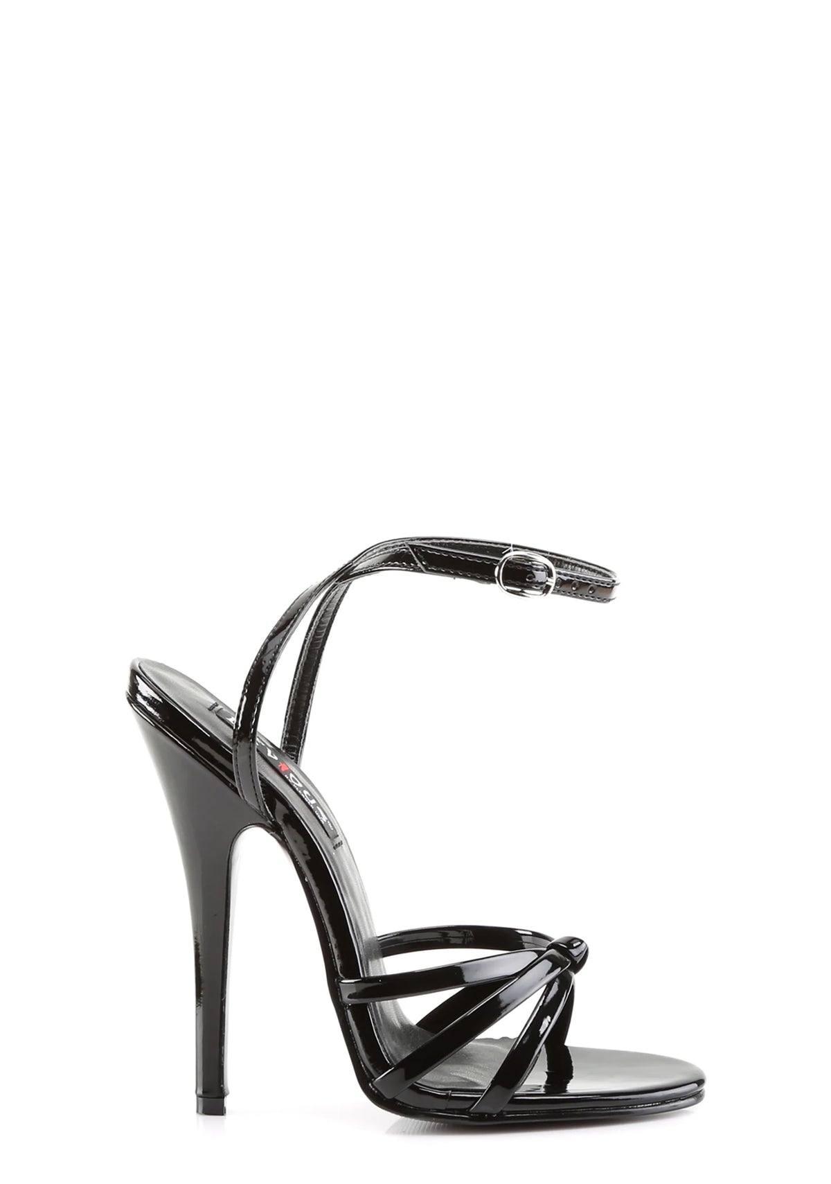 Domina-108 Strappy Ankle Wrap Sandals-Black