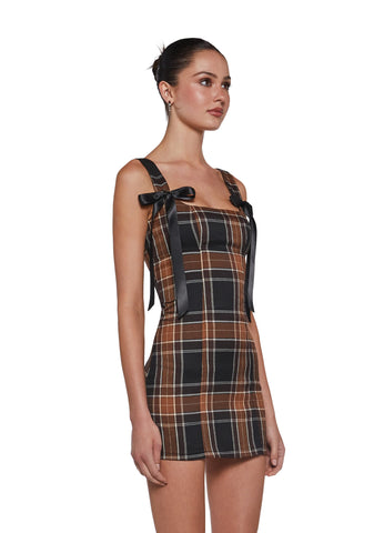 Pixie Stardust Mini Dress - Plaid