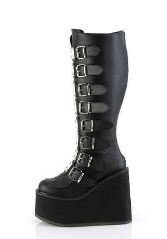 Swing-815WC Platform Wide Calf Knee High Boots