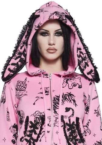 Babe Breaking Tradition Bunny Ear Jacket