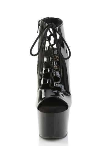 Adore-700-20 Platform Ankle Booties-Black