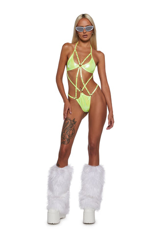 Hold Me Strappy Romper - Yellow