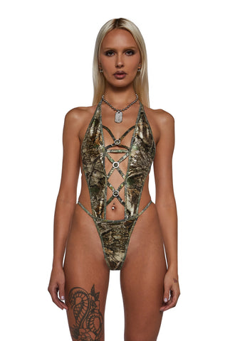 Camo Monokini And Skirt Set