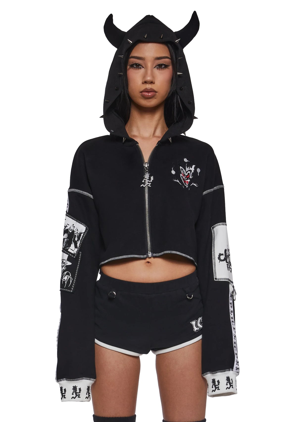 Boogie Woogie Wu Cropped Hoodie