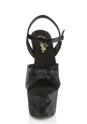 Adore-709WR Platform Ankle Strap Sandals-Black