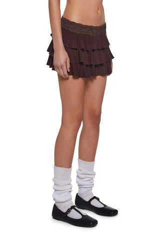 Study Sesh Ruffled Skirt