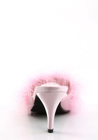 Amour-03 Marabou Slippter-Pink