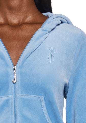 Crown Heritage Cotton Velour Hoodie