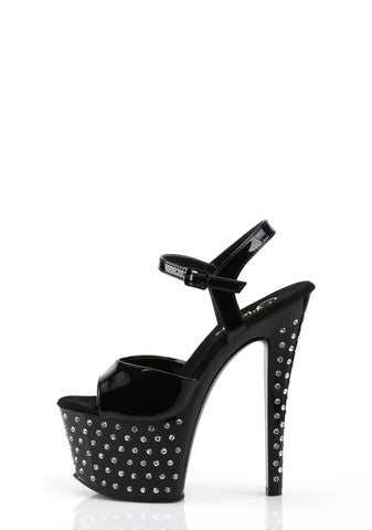 Stardust-709 Rhinestone Studded Sandals