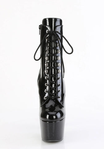 Adore-1020GP Platform Ankle Boots-Black