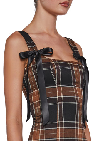 Pixie Stardust Mini Dress - Plaid
