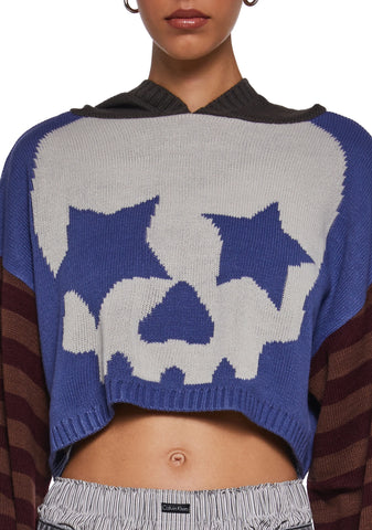 Who Invited You Cropped Hoodie