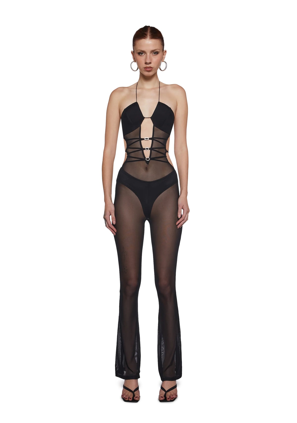 Dancefloor Nights Mesh Jumpsuit