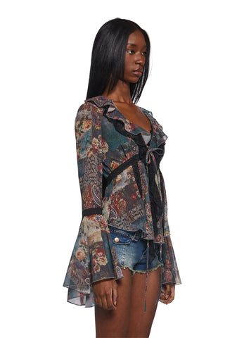 Alchemy Sparks Patchwork Blouse - Multi