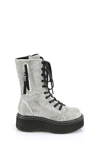 Emily-362 Platform Calf High Boots