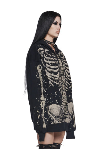 Skeleton Stories Oversized Hoodie