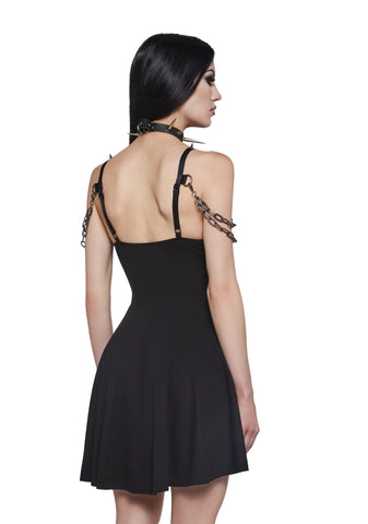 Steel Echoes Chain Dress