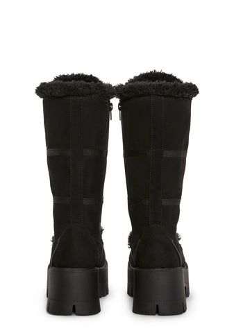 Grunge Trek Hiking Boots - Black